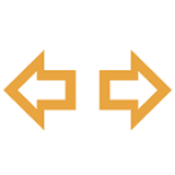 방향지시등 및 비상경고등 노란색 아이콘