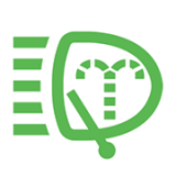 전조등 커버 와셔 표시등 (초록색)