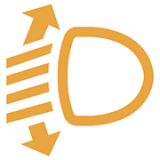 전조등 변위(높낮이)조절 표시등