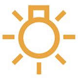 차폭등 켜짐 표시등 (노란색)