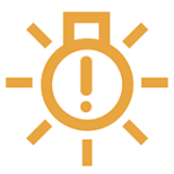 외부 전구 결함 경고등