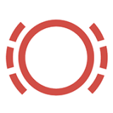 브레이크 패드 마모 경고등 (빨간색)