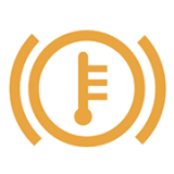 브레이크 과열 경고등 (노란색)