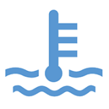 엔진과열(냉각수)경고등 (파란색)