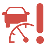 스마트 크루즈 컨트롤 작동 표시등 (빨간색)