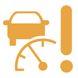 스마트 크루즈 컨트롤 작동 표시등 (노란색)