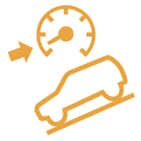 경사로 저속 주행 표시등 (노란색)