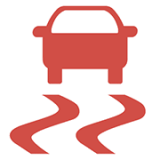 차체 자세 제어 장치(ESC) 작동 정지 표시등 (빨간색)