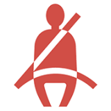 안전벨트 미착용 경고등 아이콘