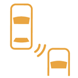 측방 및 후방근접 물체 경보 경고등 (노란색)