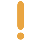 노란색 경고등 아이콘