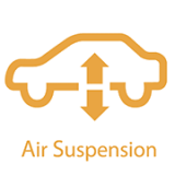 에어 서스펜션 시스템 경고등 (노란색)