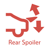 후방 자동 스포일러 작동 표시등 (빨간색)