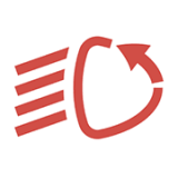 어댑티브 전조등 작동 표시등 (빨간색)