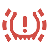 타이어 압력 경고등 (빨간색)