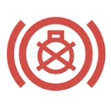 브레이크등 경고등 아이콘 (빨간색)