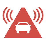 액티브 브레이크 어시스트 경고등 (빨간색)