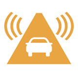 액티브 브레이크 어시스트 경고등 (노란색)