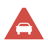 차간거리 경보 경고등 (빨간색)