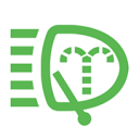 전조등 커버 와셔 표시등 (초록색)