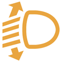 전조등 변위(높낮이)조절 표시등