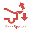 후방 자동 스포일러 작동 표시등 (빨간색)